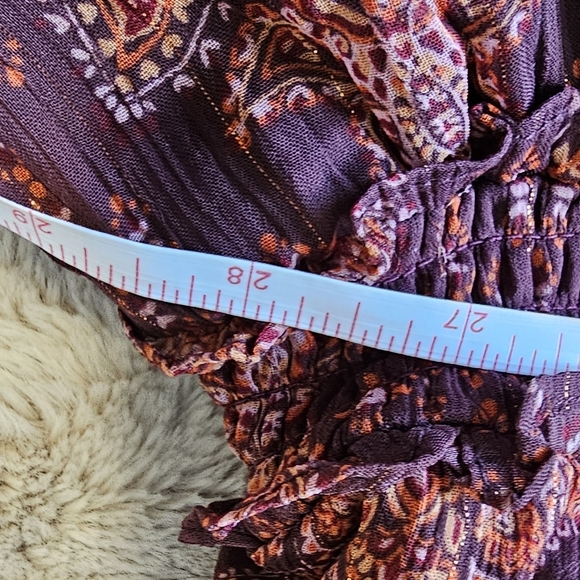 Torrid Size 2 Mini Lurex Chiffon Tiered Dress - Picture 8 of 17